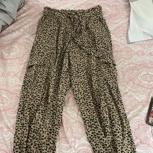 Aries cheetah print cargo pants